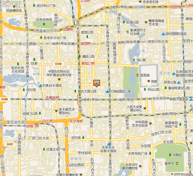 北京市西城区地图