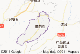 灌阳县地图