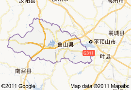 鲁山县地图