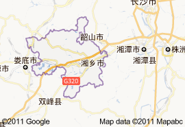 湘乡市地图