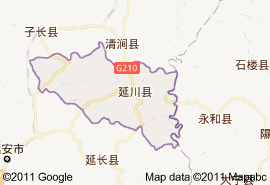 延川县地图