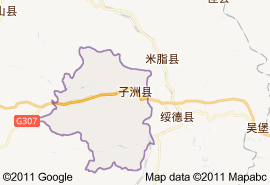 子洲县地图