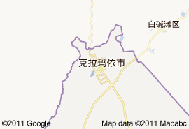 克拉玛依区地图