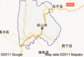 隆阳区地图: 是保山市的,济,文化中心,是糖料,香料烟