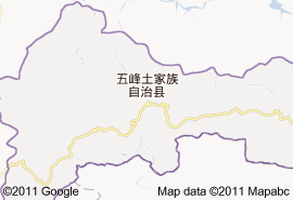 五峰土县地图