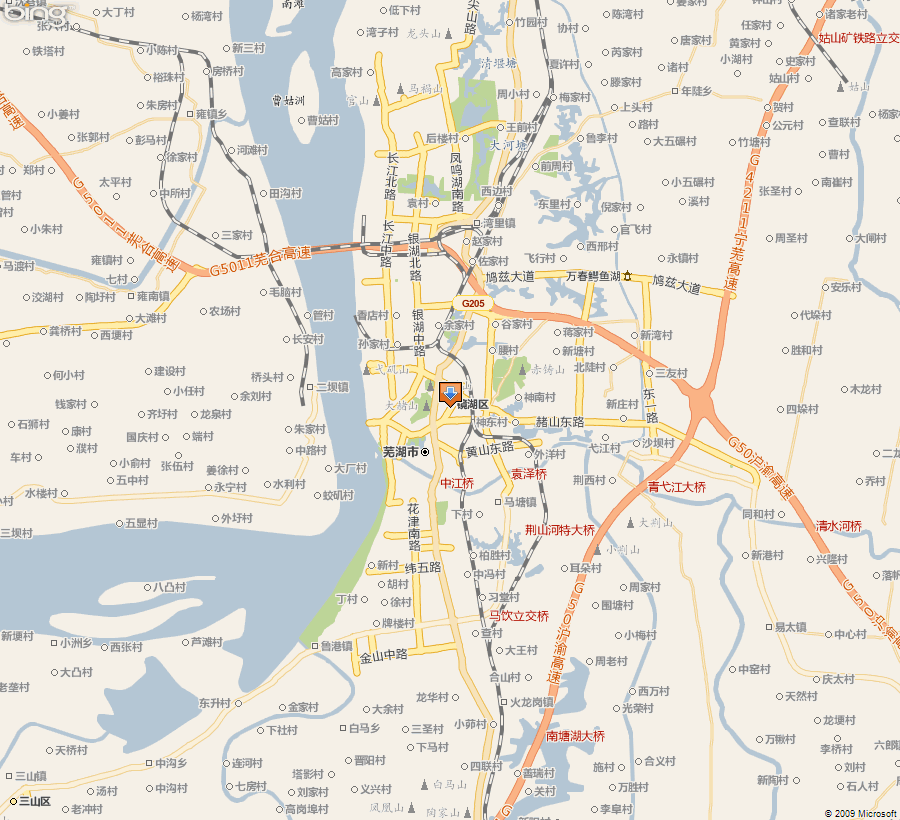 最新芜湖市交通地图