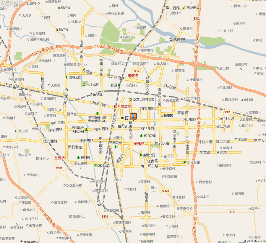最新石家庄市交通地图
