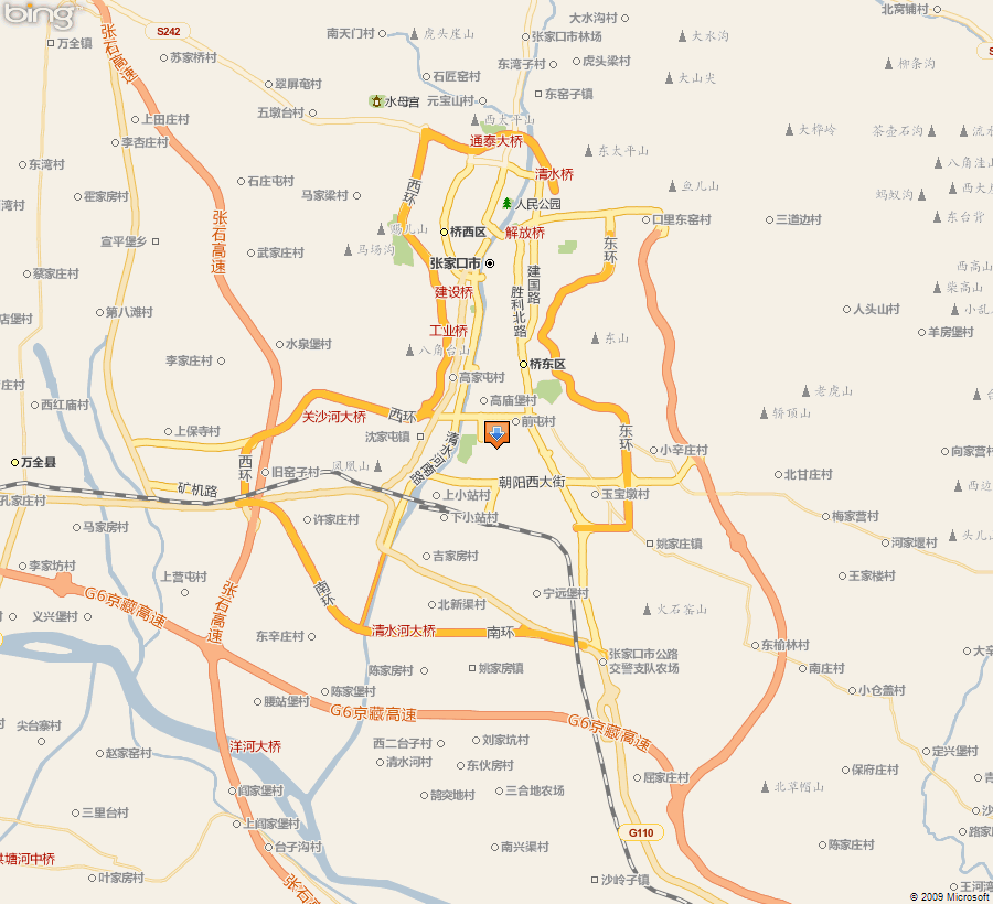 最新张家口市交通地图