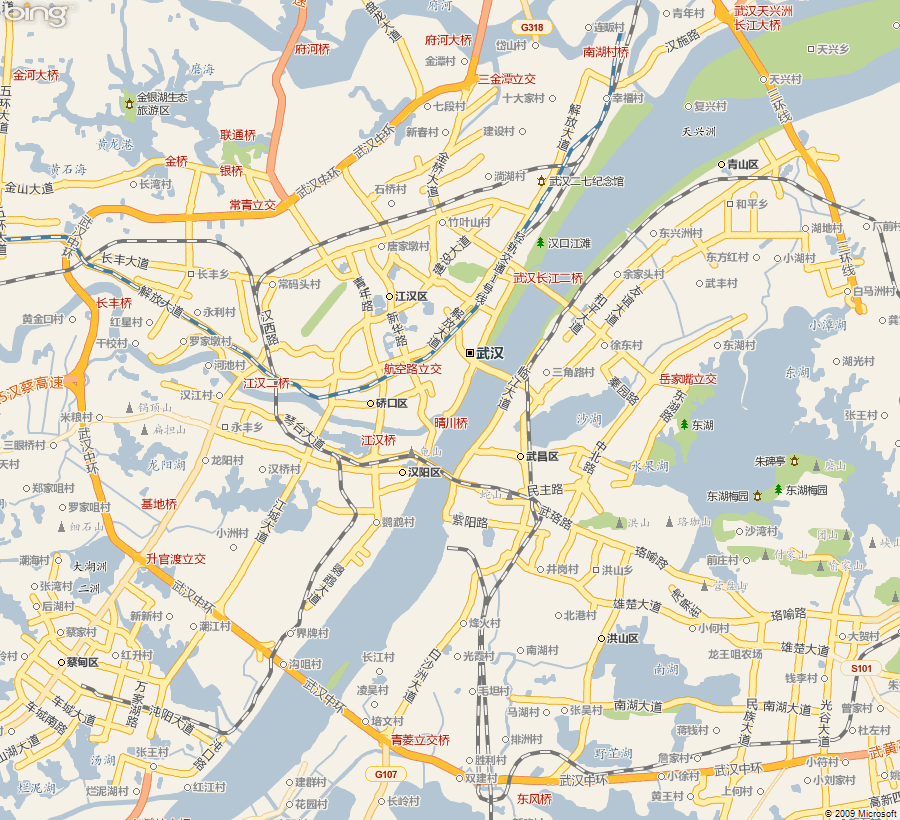 最新武汉市交通地图