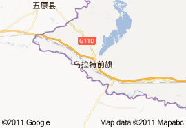 乌拉特前旗地图