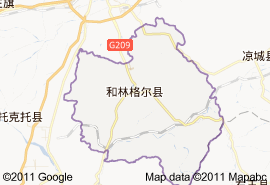 和林格尔县地图