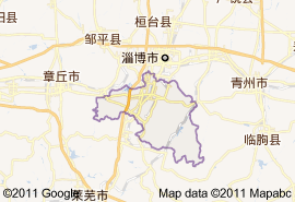 淄川区地图