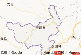 青川县地图