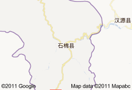 石棉县地图