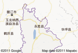 永胜县地图