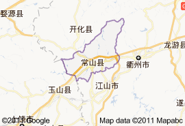 常山县地图