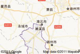 濉溪县地图