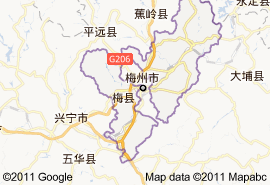 梅縣地圖