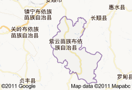 紫雲苗族布依族自治縣地圖