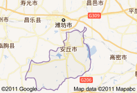 安丘市地圖