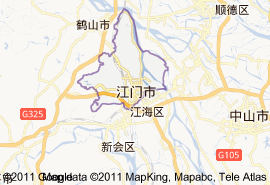 蓬江区地图