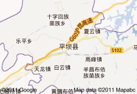 平坝县地图