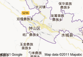 钟山区地图