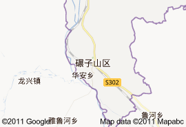 碾子山区地图