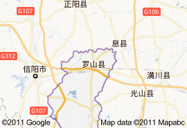 罗山县地图