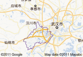 蔡甸区地图