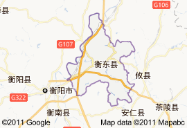 衡东县地图