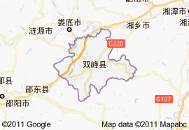 双峰县地图