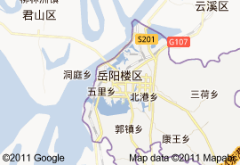 岳阳楼区地图