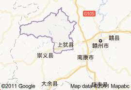 上犹县地图
