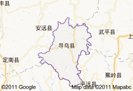 寻乌县地图