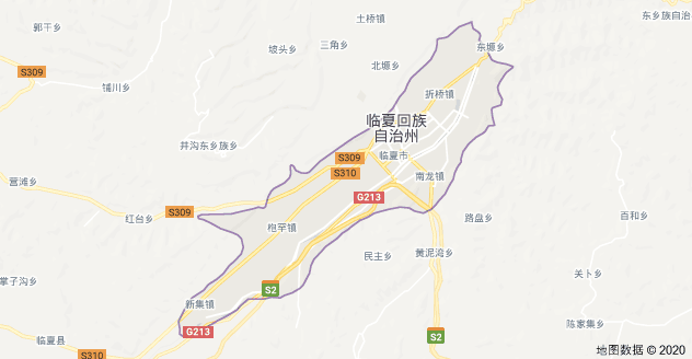 东乡族自治县乡镇地图图片