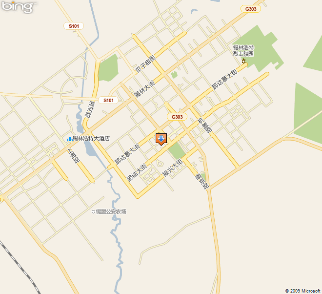 锡林郭勒盟锡林浩特市地图