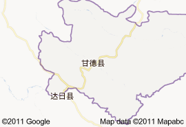 甘德县地图