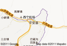 青海平安县地图图片