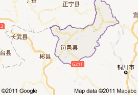 旬邑县地图