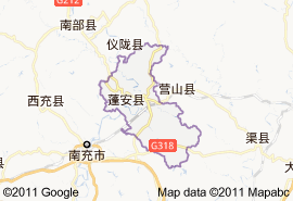 蓬安县地图