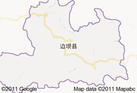 边坝县地图