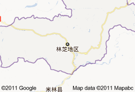 林芝县地图