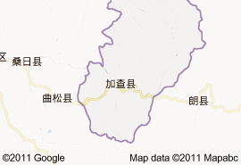 加查县地图