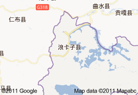 浪卡子县地图