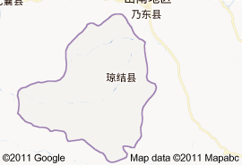 琼结县地图